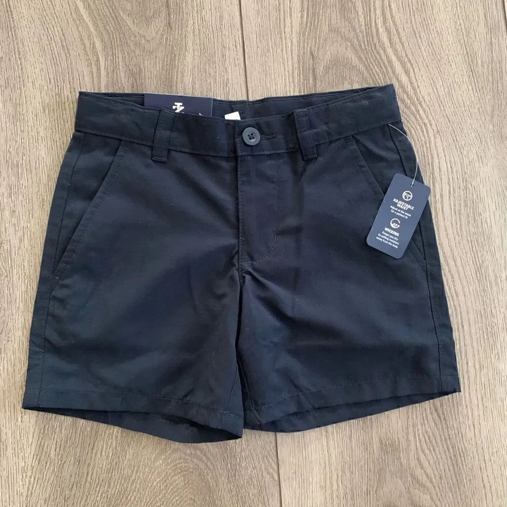 Izod flat front shorts perfect for school